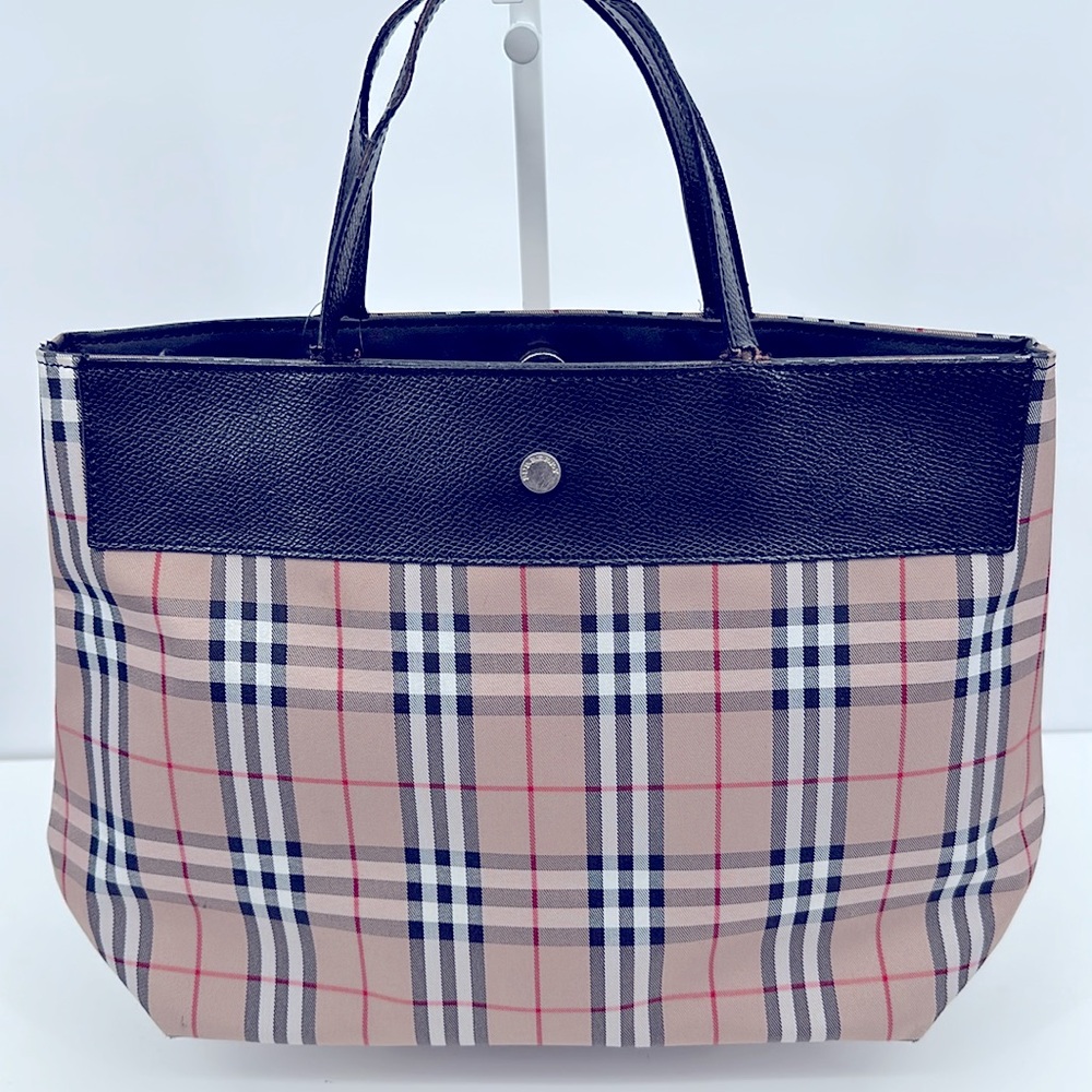 Authenticated Burberry Nova Check Tote Mini Handbag - Picture 3 of 17